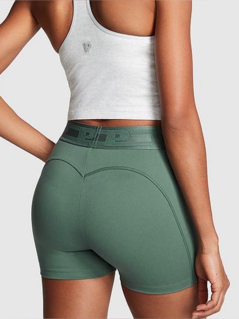 Victoria's Secret PINK Ultimate Seamless Biker Shorts Green Size M NWT